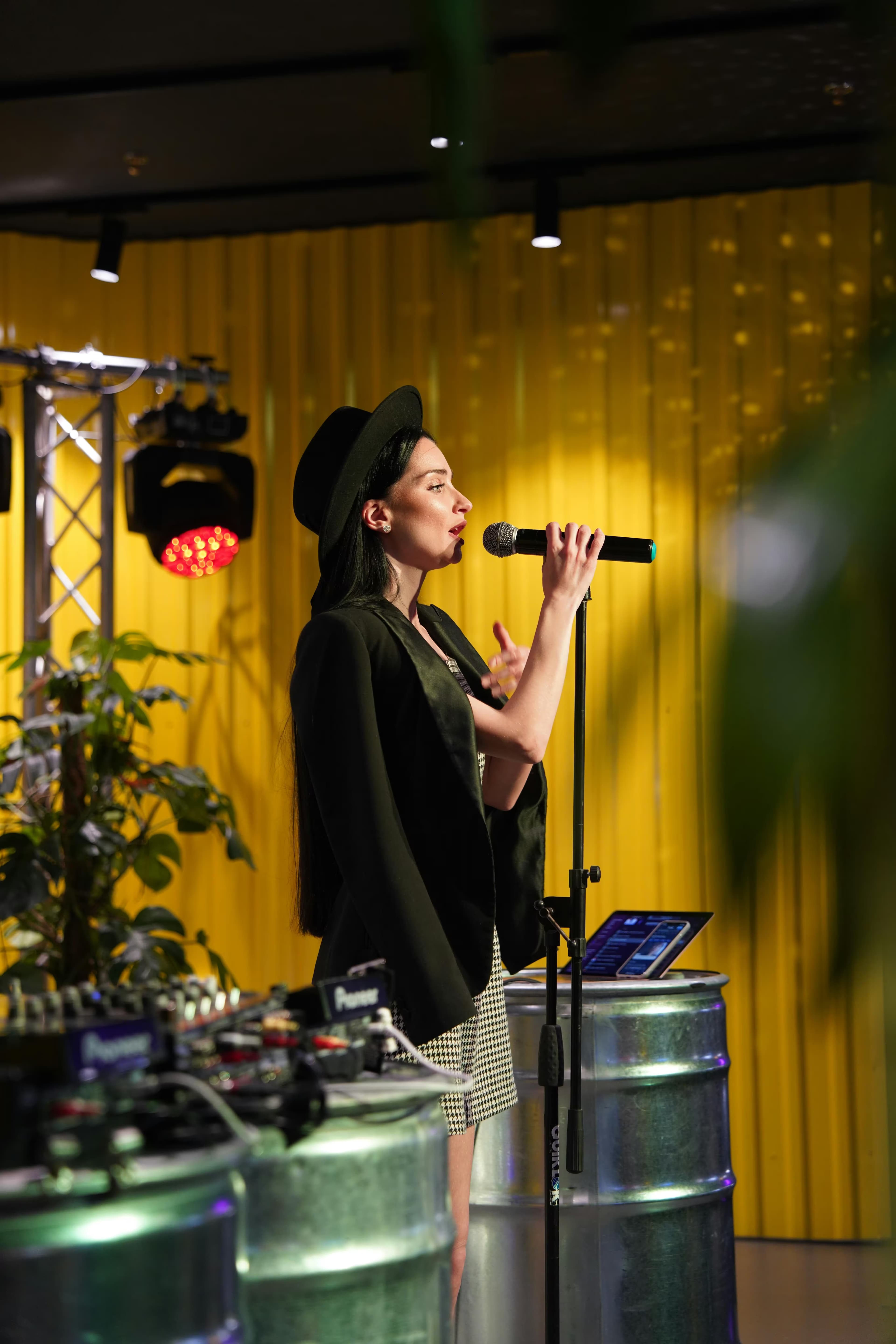 Singer performing live, highlighting global reach through music distribution on platforms like Spotify and Apple Music